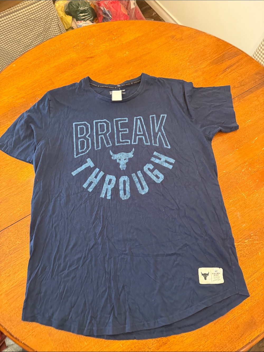 Under Armour Navy Blue "Break Through" Graphic Tee xxl